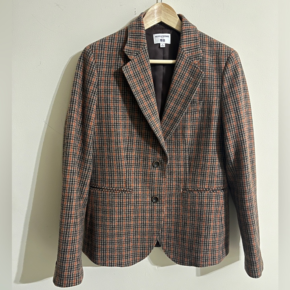 Uniqlo wool plaid Blazer NWOT size M